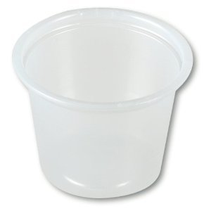 Portion Control Plastic - Round 30ml/1oz